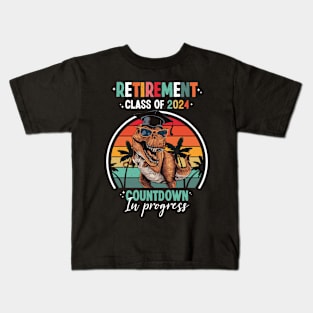 Funny Retirement class of 2024 in progress Kids T-Shirt